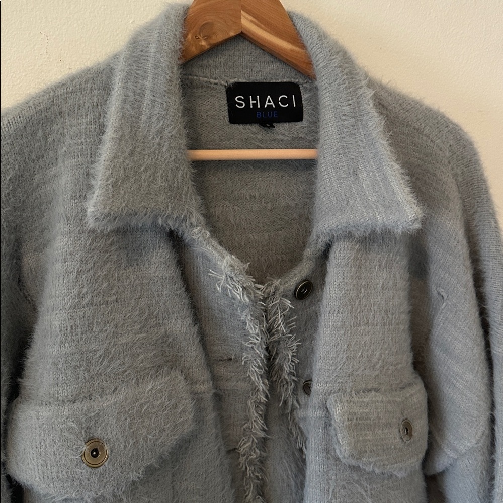 Shaci Cropped Collared Jacket - Size Small - Picture 6 of 10